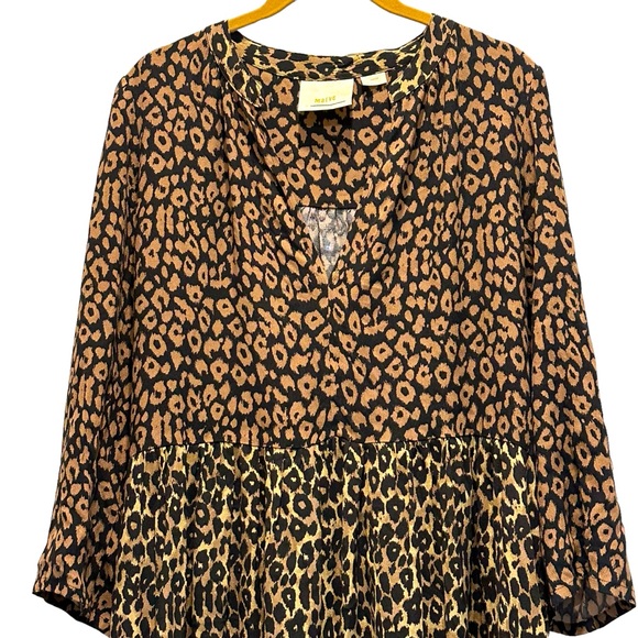 NEW Maeve by Anthropologie Juno Leopard Dress, Size Medium - Picture 2 of 7